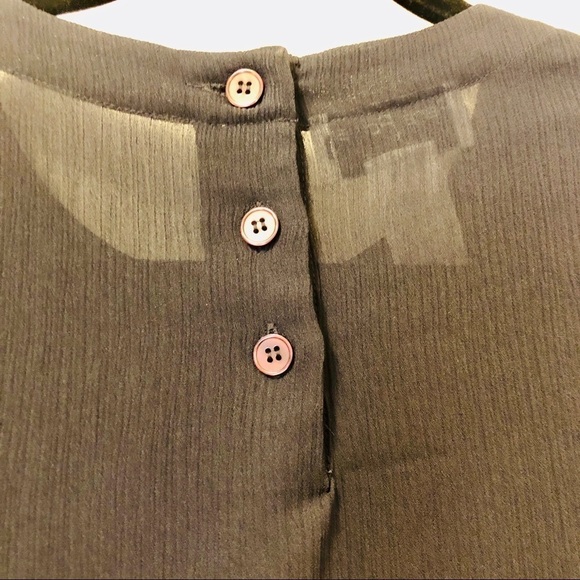 Vintage 90s Crinkle Blouse: Rena Rowan Navy Button-Back Top, Plus Size 14 - Picture 9 of 16